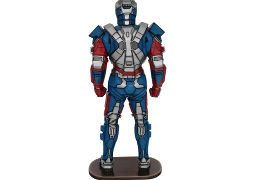 JJ6223 IRON MAN PATRIOT STATUE WITH WORKING CHEST LIGHT RAY 4