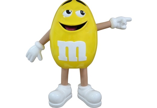 JJ6241 FUNNY YELLOW CHOCOLATE MM ADVERTISING STATUE MALE 1