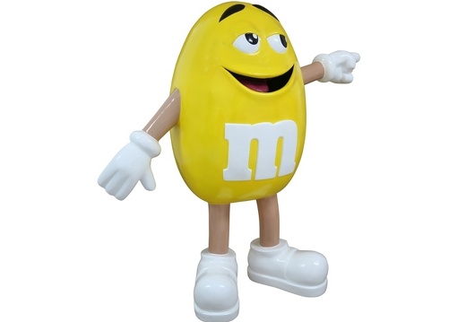 JJ6241 FUNNY YELLOW CHOCOLATE MM ADVERTISING STATUE MALE 2