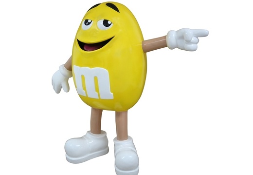 JJ6241 FUNNY YELLOW CHOCOLATE MM ADVERTISING STATUE MALE 3