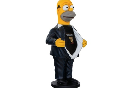 N260 FUNNY HOMER SIMPSON WITH GUINNESS SHIRT 2