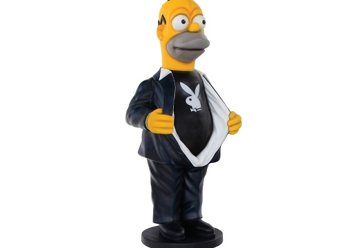 N261 FUNNY HOMER SIMPSON WITH PLAY BOY SHIRT 2