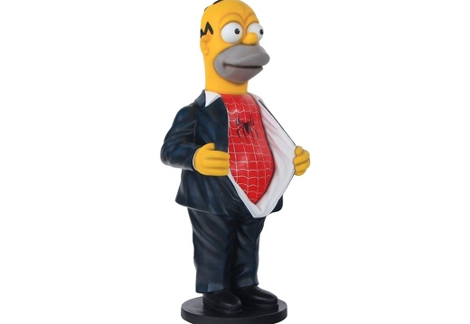 N265 FUNNY HOMER SIMPSON WITH SPIDERMAN SHIRT 2