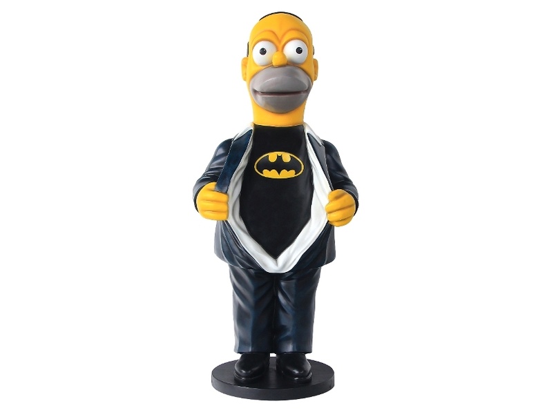 N266 FUNNY HOMER SIMPSON WITH BATMAN SHIRT 1 | Life Size & Life Like  Fiberglass Products & Projects