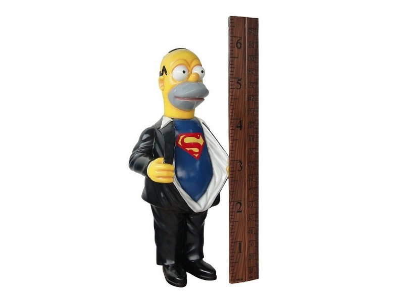 N410_FUNNY_HOMER_SIMPSON_WITH_SUPERMAN_SHIRT_HOW_TALL_ARE_YOU_RULER_2.JPG