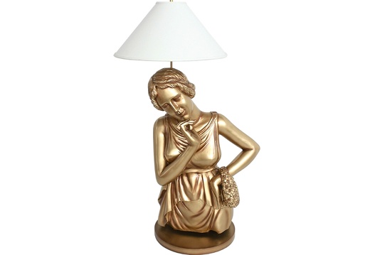 JBF001 ANTIQUE APHRODITE GOLD BUST WITH LAMP