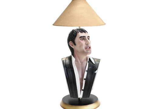 JJ1543 AL PACINO SCARFACE GANGSTER LIFE SIZE BUST LAMP