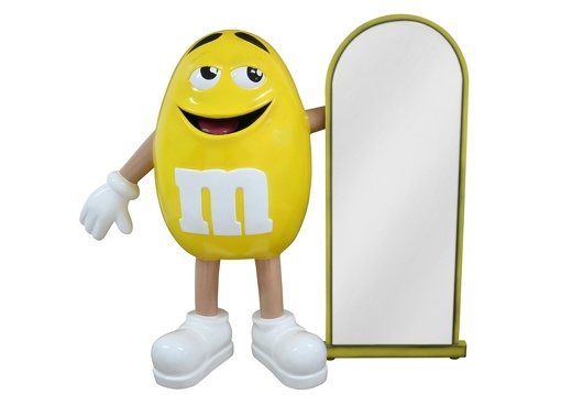 JJ6278 FUNNY YELLOW CHOCOLATE MM WITH MIRROR