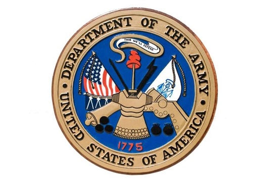 JBCR328 USA DEPARTMENT OF THE ARMY WALL PLAQUE