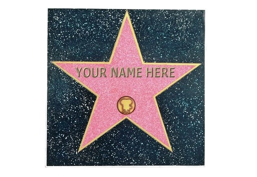 JBTH236 HOLLYWOOD HALL OF FAME GRANITE EFFECT TILE WALL MOUNTED FREE STANDING ANY NAME PRINTED