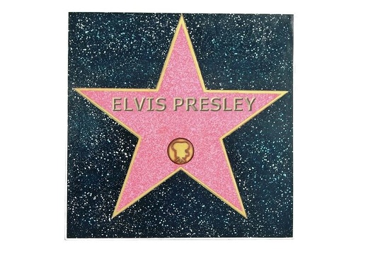 JBTH237S ELVIS PRESLEY HOLLYWOOD HALL OF FAME GRANITE EFFECT TILE WALL MOUNTED FREE STANDING ANY NAME AVAILABLE