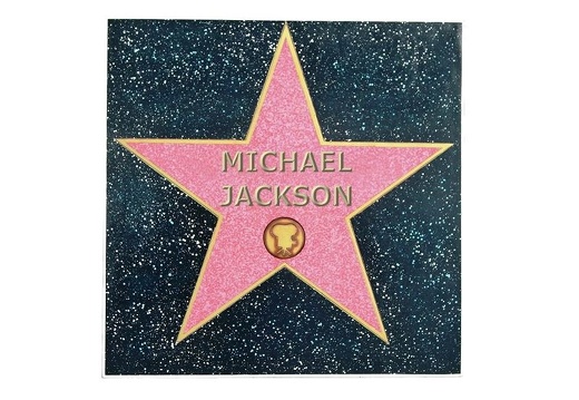 JBTH237U MICHAEL JACKSON HOLLYWOOD HALL OF FAME GRANITE EFFECT TILE WALL MOUNTED FREE STANDING ANY NAME AVAILABLE