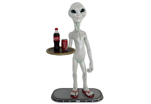 JJ1832 FUNNY ALIEN BUTLER WITH TRAY