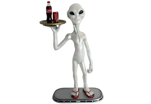 JJ1836 FUNNY ALIEN BUTLER WITH TRAY
