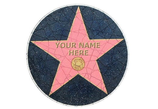 JJ262 LARGE HOLLYWOOD WALK OF FAME MOSAIC TILE SIGN WALL MOUNTED ANY NAME AVAILABLE