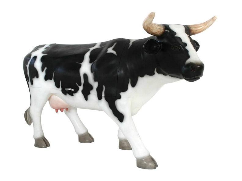 JJ680_BLACK_WHITE_COW_WITH_OPENING_STORAGE_CABINET_BUILT_IN_SHELF_1.JPG