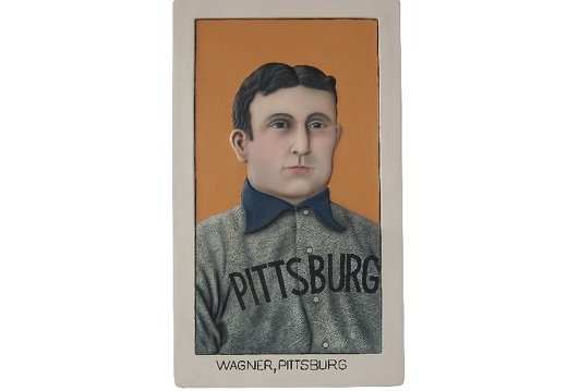 N6275 3D EMBOSSED WAGNER PITTSBURGH VINTAGE BASEBALL CARD SIGN WALL MOUNTED 1