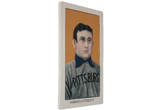 N6275 3D EMBOSSED WAGNER PITTSBURGH VINTAGE BASEBALL CARD SIGN WALL MOUNTED 3