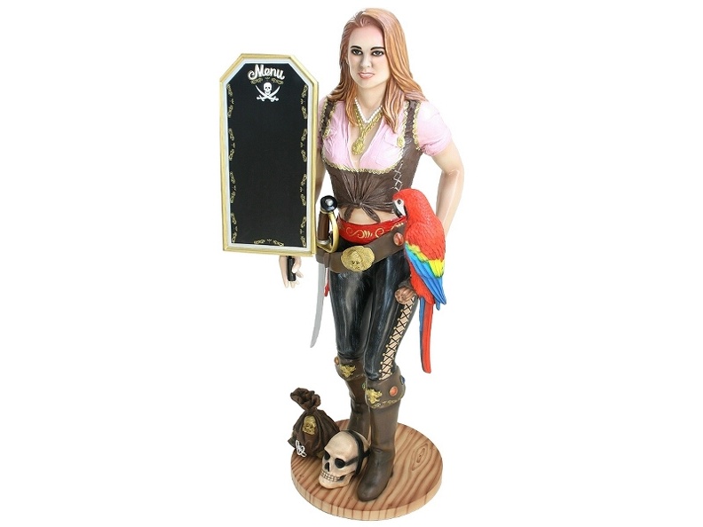 JBP073_LIFE_SIZE_ANNE_BONNY_LADY_PIRATE_WITH_ADVERTISING_BOARD_LIFE_SIZE_PARROT.JPG