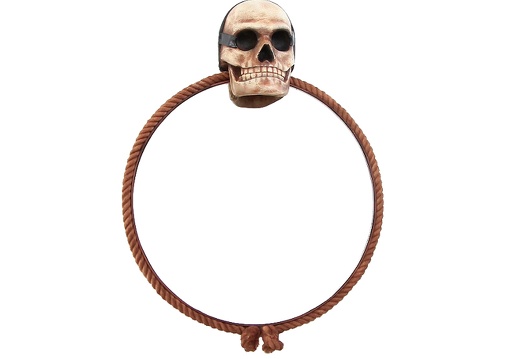 JJ237 SCARY SKULL ROPE MIRROR WALL MOUNTED