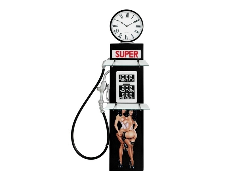 BJM0097_SEXY_SHELL_VINTAGE_GAS_PUMP_DOOR_CLOCK_SHELVES_AVAILABLE_ON_ALL_GAS_PUMPS.JPG