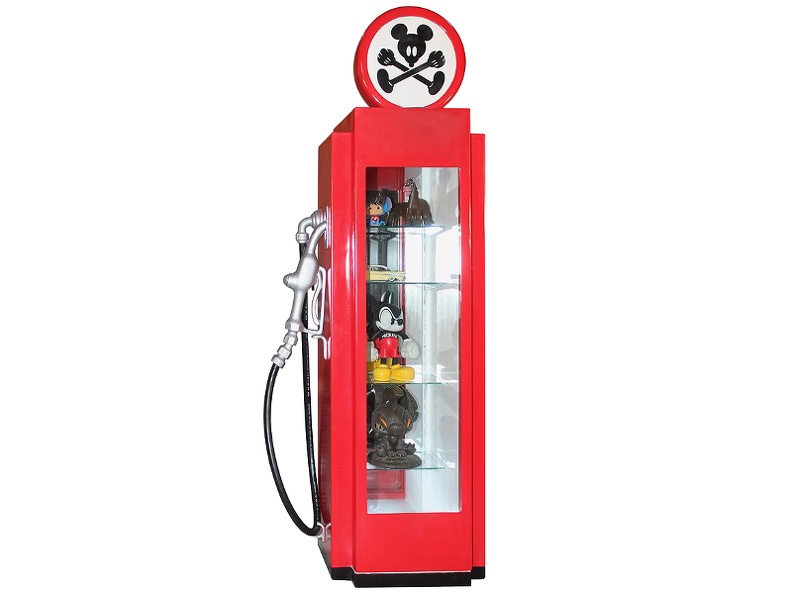JBA3F10_MICKEY_MOUSE_GAS_PUMP_WITH_GLASS_DOOR_SHELFS_ANY_COLOUR_DESIGN_PAINTED_1.JPG