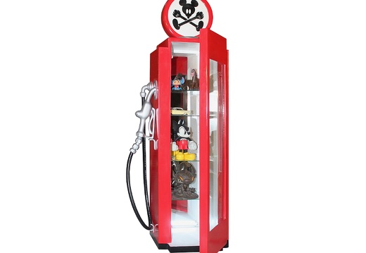 JBA3F10 MICKEY MOUSE GAS PUMP WITH GLASS DOOR SHELFS ANY COLOUR DESIGN PAINTED 2