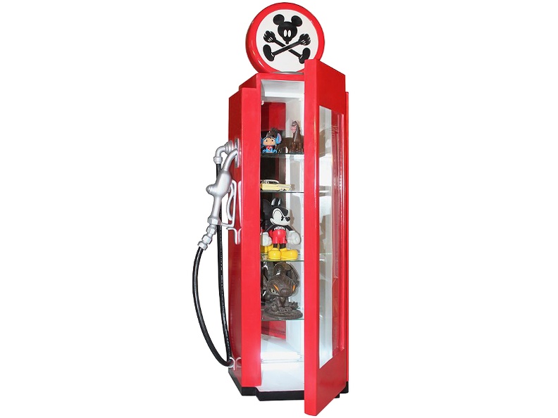 JBA3F10_MICKEY_MOUSE_GAS_PUMP_WITH_GLASS_DOOR_SHELFS_ANY_COLOUR_DESIGN_PAINTED_2.JPG