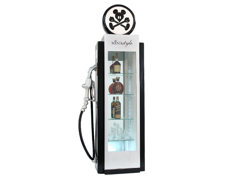 JBA3F9_MICKEY_MOUSE_GAS_PUMP_WITH_GLASS_DOOR_SHELFS_ANY_COLOUR_DESIGN_PAINTED_1.JPG