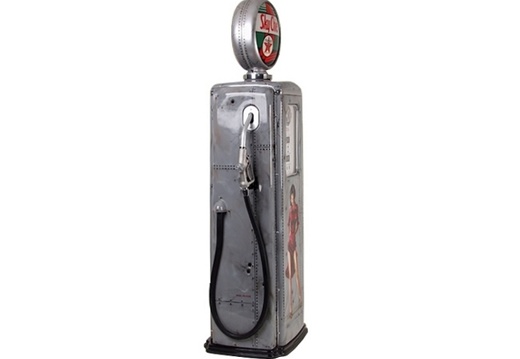 JBF016 CUSTOM PAINTED SKY CHIEF SEXY LADY GAS PUMP WITH OPENING DOOR BUILT IN SHELFS 2