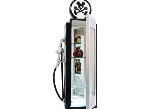JBF018 MICKEY MOUSE GAS PUMP WITH GLASS DOOR SHELFS ANY COLOUR DESIGN PAINTED 2