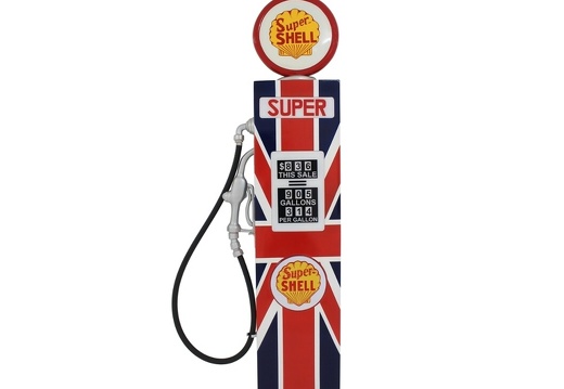 JJ6148 BRITISH FLAG WALL MOUNTED VINTAGE GAS PUMP DOOR ALL FLAGS AVAILABLE 1