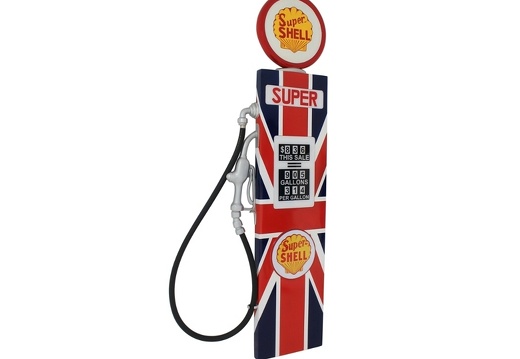 JJ6148 BRITISH FLAG WALL MOUNTED VINTAGE GAS PUMP DOOR ALL FLAGS AVAILABLE 2