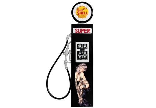 JJ810 SEXY SHELL WALL MOUNTED VINTAGE GAS PUMP DOOR
