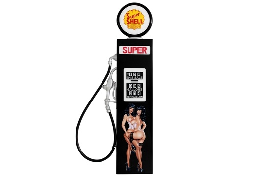 JJ813 SEXY SHELL WALL MOUNTED VINTAGE GAS PUMP DOOR