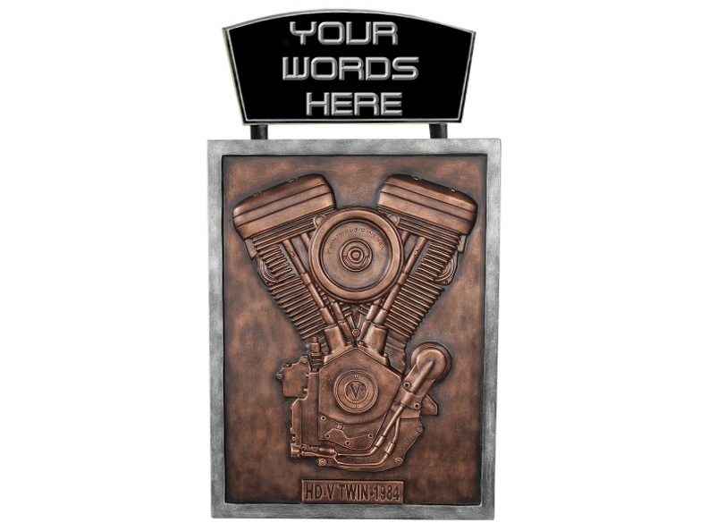 B0609_3D_EMBOSSED_V-TWIN_ENGINE_ADVERTISING_SIGN_BOARD_BRONZE_WALL_MOUNTED.JPG