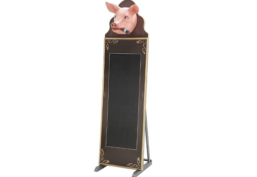 JBAH029D FUNNY PIG HEAD ADVERTISING BOARD ANY NAME LETTERS PAINTED ON IT