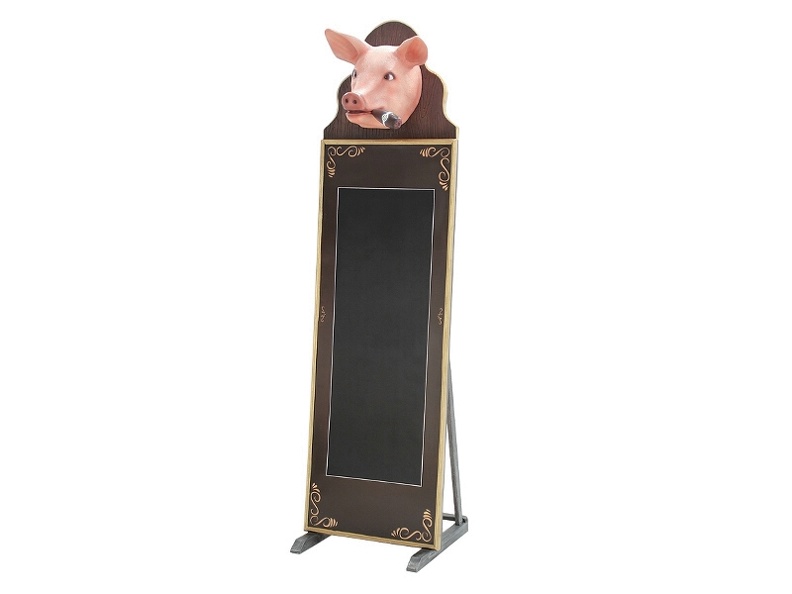 JBAH029D_FUNNY_PIG_HEAD_ADVERTISING_BOARD_ANY_NAME_LETTERS_PAINTED_ON_IT.JPG
