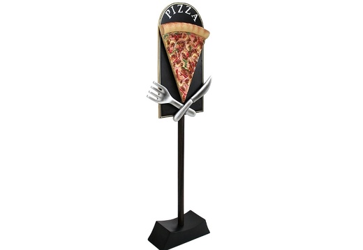 JBTH054 DELICIOUS LOOKING PIZZA SLICE KNIFE FORK ADVERTISING BOARD 2