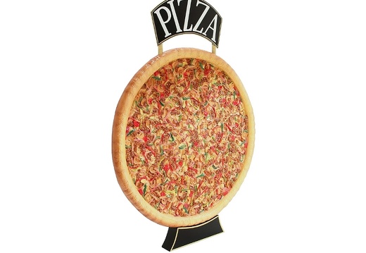 JBTH067 LARGE DELICIOUS LOOKING WHOLE PIZZA SINGLE SIDED FLOOR STANDING