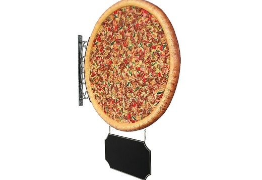 JBTH110 WALL MOUNTED DELICIOUS LOOKING WHOLE PIZZA ADVERTISING BOARD DOUBLE SIDED