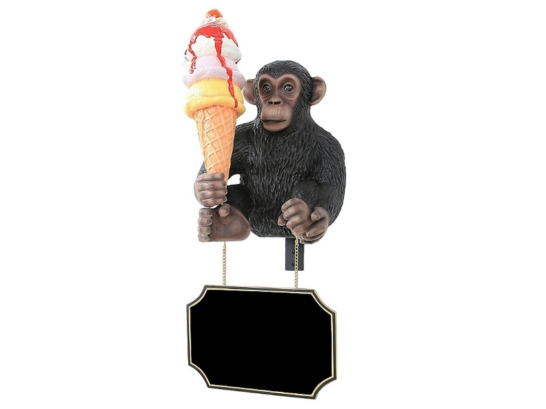 JBTH138A_WALL_MOUNTED_BABY_MONKEY_HOLDING_DELICIOUS_ICE_CREAM_ADVERTISING_BOARD.JPG