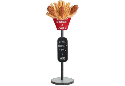 JBTH256 DELICIOUS CHICKEN CHIPS ADVERTISING DISPLAY STAND MIDDLE BOARD 1