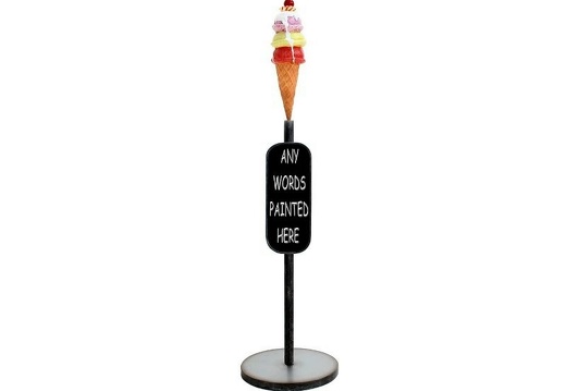 JBTH267 DELICIOUS ICE CREAM WITH CREAM CHERRY ADVERTISING DISPLAY STAND MIDDLE BOARD 2