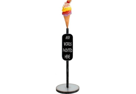 JBTH269 DELICIOUS ICE CREAM WITH WAFFLE CHERRY ADVERTISING DISPLAY STAND MIDDLE BOARD 2
