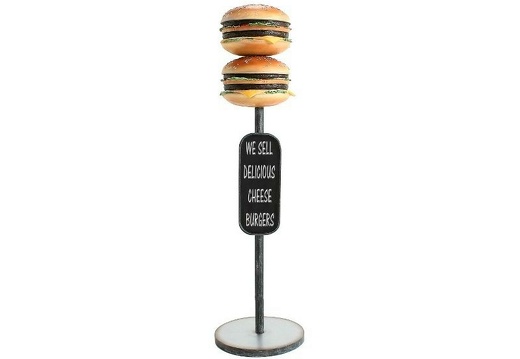 JBTH271 DELICIOUS DOUBLE DECKER CHEESE BURGER ADVERTISING DISPLAY STAND MIDDLE BOARD 1