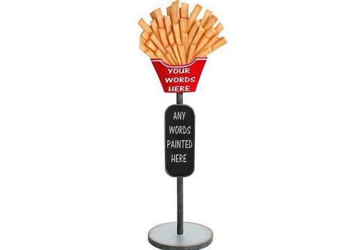 JBTH282 DELICIOUS FRENCH FRIES CHIPS ADVERTISING DISPLAY STAND MIDDLE BOARD 2