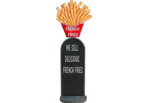 JBTH283 DELICIOUS FRENCH FRIES CHIPS ADVERTISING DISPLAY STAND LARGE BOARD 1