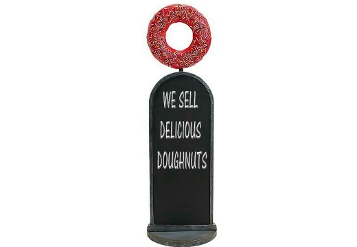 JBTH296B DELICIOUS LOOKING RED TOPPING DOUGHNUT ADVERTISING DISPLAY LARGE BOARD 1