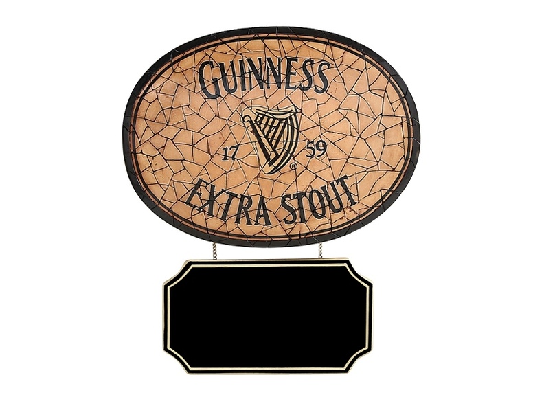 JBTH328_VINTAGE_CRACKED_PORCELAIN_WALL_MOUNTED_GUINNESS_SIGN_WITH_ADVERT_BOARD.JPG